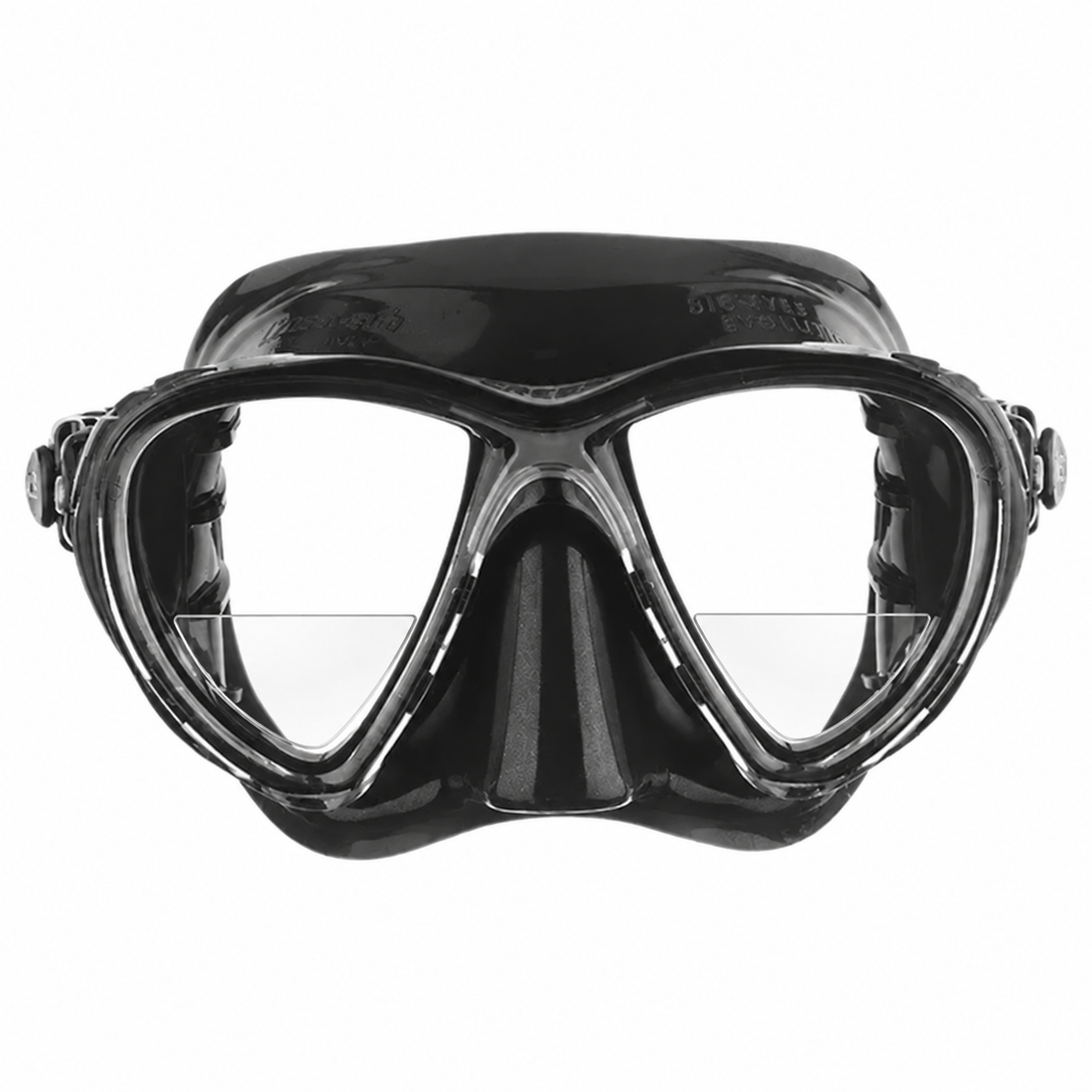 Cressi Big Eyes Evolution opaque – Visión monofocal de cerca (segmento de lectura)