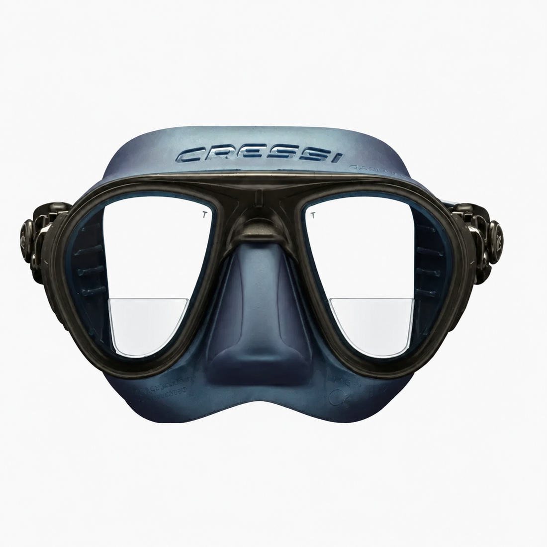 Cressi Calibro Apnoe Diving Mask – Visión monofocal de cerca (segmento de lectura)
