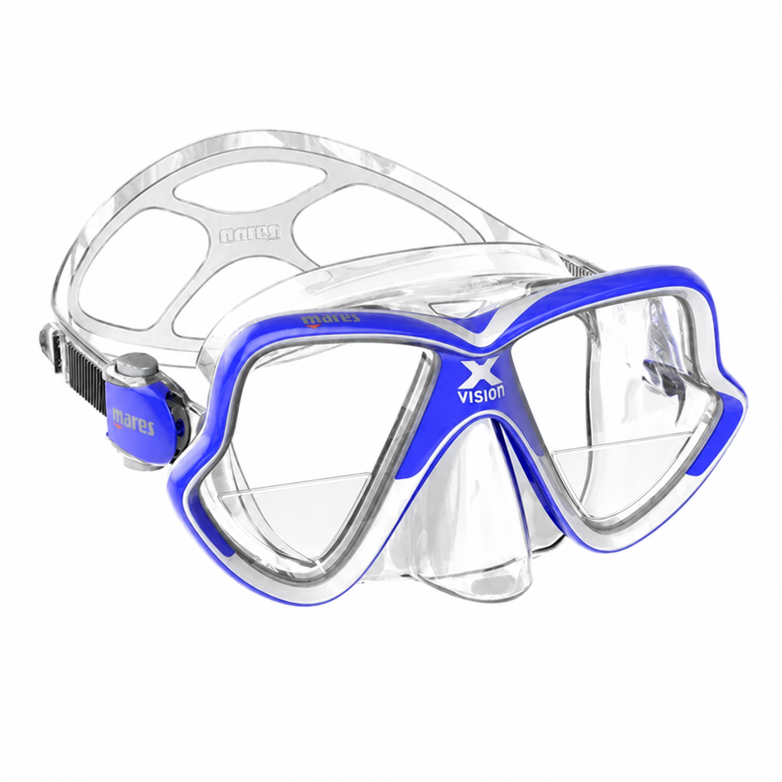 Mares X-Vision Mid 2.0 Diving Mask – Visión monofocal de cerca (segmento de lectura)