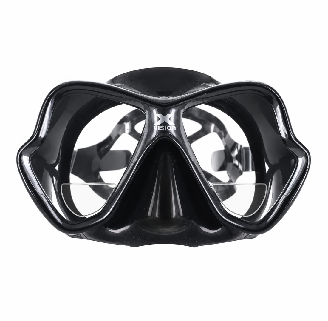 Mares X-Vision Diving Mask – Visión monofocal de cerca (segmento de lectura)