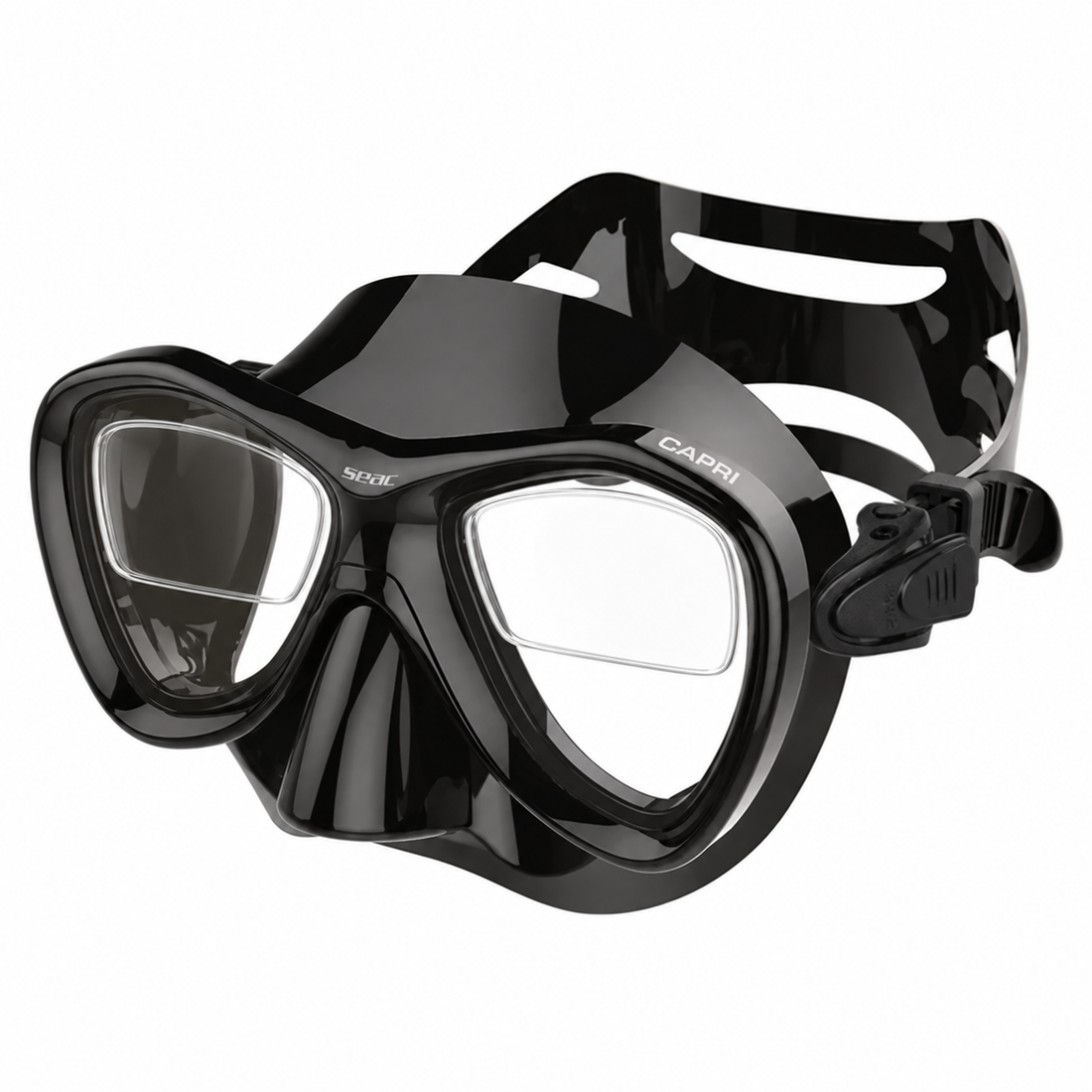 Seac Capri black silicon – Visión de lejos, dos tercios superiores
